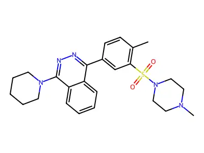 1-{4-methyl-3-[(4-methylpiperazin-1-yl)sulfonyl]phenyl}-4-(piperidin-1-yl)phthalazine structure