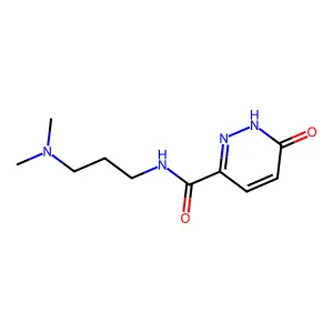 N-[3-(dimethylamino)propyl]-6-oxo-1H-pyridazine-3-carboxamide structure
