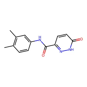 N-(3,4-dimethylphenyl)-6-oxo-1,6-dihydropyridazine-3-carboxamide structure