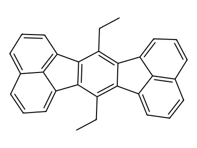 7,14-Diethylacenaphtho[1,2-k]fluoranthene structure