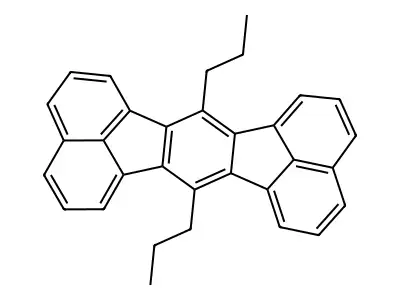 7,14-Dipropylacenaphtho[1,2-k]fluoranthene structure