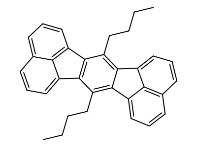 7,14-Dibutylacenaphtho[1,2-k]fluoranthene structure