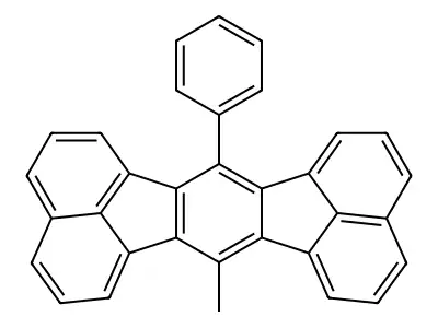 7-Methyl-14-phenylacenaphtho[1,2-k]fluoranthene structure