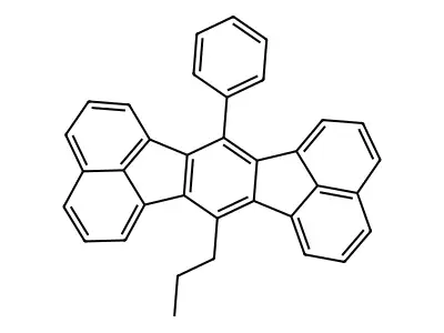 7-Phenyl-14-propylacenaphtho[1,2-k]fluoranthene structure