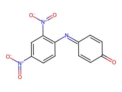 2,5-Cyclohexadien-1-one, 4-[(2,4-dinitrophenyl)imino]- structure