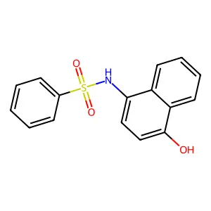 N-(4-hydroxynaphthalen-1-yl)benzenesulfonamide structure