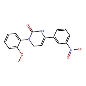 3-(2-Methoxyphenyl)-6-(3-nitrophenyl)-1,4-dihydropyrimidin-2-one structure