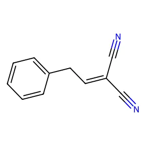 Malononitrile, phenethylidene- structure