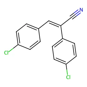 4-Chloro-alpha-((4-chlorophenyl)methylene)benzeneacetonitrile structure