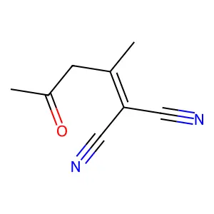 Malononitrile, (1-methyl-3-oxobutylidene)- structure