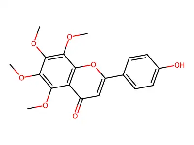 4'-Hydroxy-5,6,7,8-Tetramethoxyflavone structure