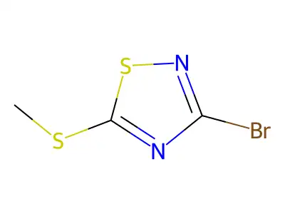 3-Bromo-5-(methylsulfanyl)-1,2,4-thiadiazole structure