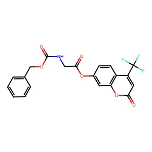 [2-Oxo-4-(trifluoromethyl)chromen-7-yl] 2-(phenylmethoxycarbonylamino)acetate structure