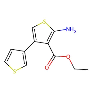 Ethyl 2-amino-4-thiophen-3-ylthiophene-3-carboxylate structure