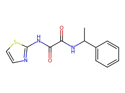 N-(1-Phenyl-ethyl)-N'-thiazol-2-yl-oxalamide structure