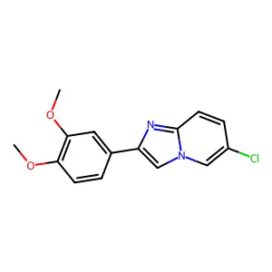 6-Chloro-2-(3,4-dimethoxyphenyl)imidazo[1,2-a]pyridine structure