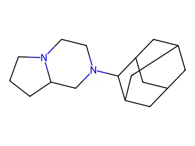 2-(2-adamantyl)-3,4,6,7,8,8a-hexahydro-1H-pyrrolo[1,2-a]pyrazine structure