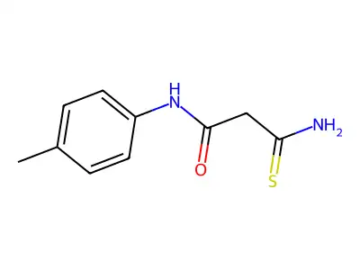 2-carbamothioyl-N-(4-methylphenyl)acetamide structure