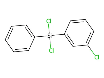m-Chlorophenylphenyldichlorosilane structure