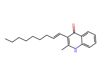 2-methyl-3-non-1-enyl-1H-quinolin-4-one structure