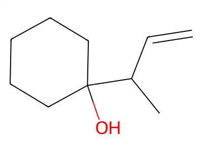 Cyclohexanol, 1-(1-methyl-2-propenyl)- structure