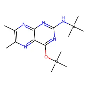 2-Pteridinamine, 6,7-dimethyl-N-(trimethylsilyl)-4-[(trimethylsilyl)oxy]- structure