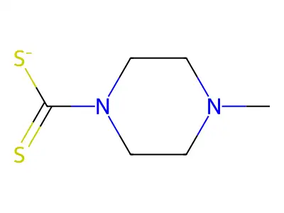 4-Methylpiperazine-1-carbodithioate structure