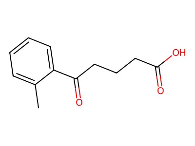 5-(2-Methylphenyl)-5-oxovaleric acid structure
