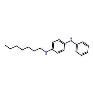 N-庚基-N'-苯基-1,4-苯二胺 structure