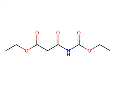 Ethyl 3-[(ethoxycarbonyl)amino]-3-oxopropanoate structure