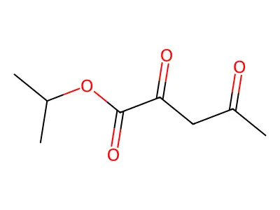 Isopropyl 2,4-dioxovalerate structure