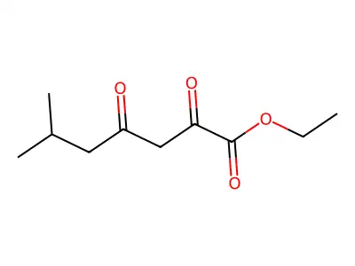 Ethyl 6-methyl-2,4-dioxoheptanoate structure