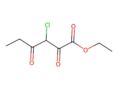 Ethyl 3-chloro-2,4-dioxohexanoate structure