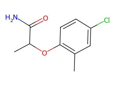2-(4-Chloro-2-methylphenoxy)propionamide structure
