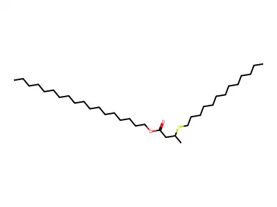 Octadecyl 3-(tridecylthio)butyrate structure