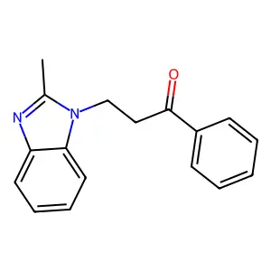 3-(2-Methylbenzimidazol-1-yl)-1-phenylpropan-1-one structure