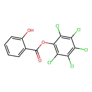 Pentachlorophenyl salicylate structure