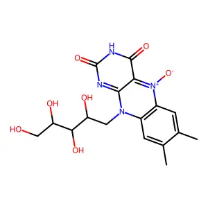 7,8-dimethyl-5-oxido-10-(2,3,4,5-tetrahydroxypentyl)benzo[g]pteridin-5-ium-2,4-dione structure