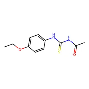 N-[(4-ethoxyphenyl)carbamothioyl]acetamide structure