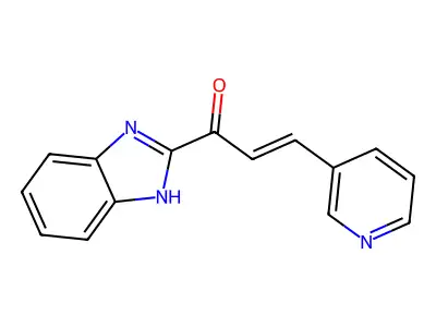 2-Propen-1-one, 1-(1H-benzimidazol-2-yl)-3-(3-pyridinyl)- structure