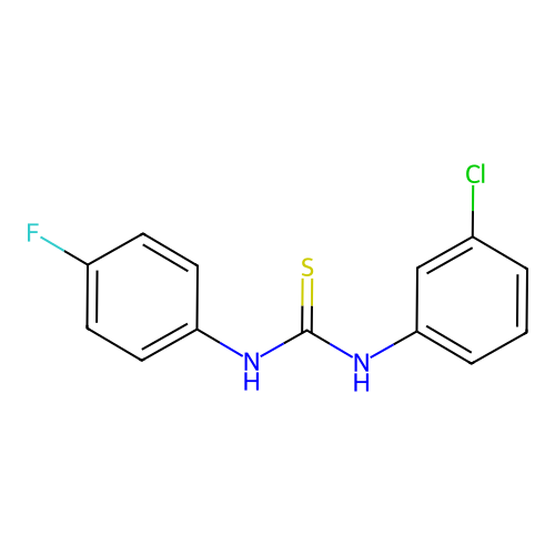 1-(3-Chlorophenyl)-3-(4-fluorophenyl)thiourea structure
