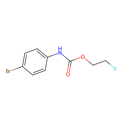 2-fluoroethyl N-(4-bromophenyl)carbamate structure