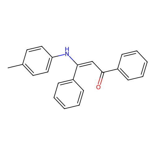 3-(4-Tolylamino)-1,3-diphenylprop-2-en-1-one structure