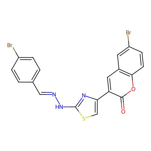 C19H11Br2N3O2S structure