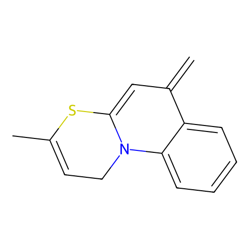 3-methyl-6-methylidene-1H,6H-[1,3]thiazino[3,2-a]quinoline structure