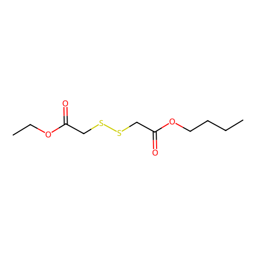 Butyl ethyl 2,2'-disulfanediyldiacetate structure