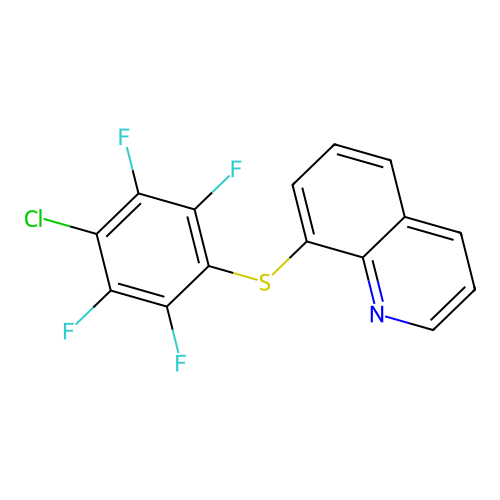 8-[(4-Chloro-2,3,5,6-tetrafluorophenyl)sulfanyl]quinoline structure