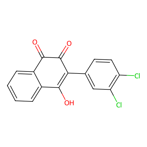 3-(3,4-Dichlorophenyl)-4-hydroxynaphthalene-1,2-dione structure
