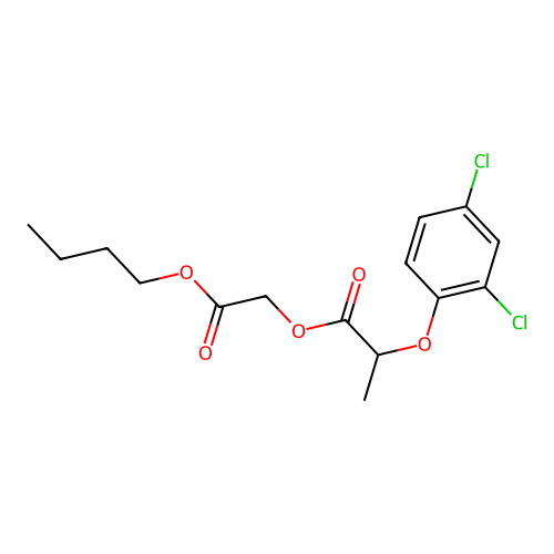 2-Butoxy-2-oxoethyl 2-(2,4-dichlorophenoxy)propanoate structure