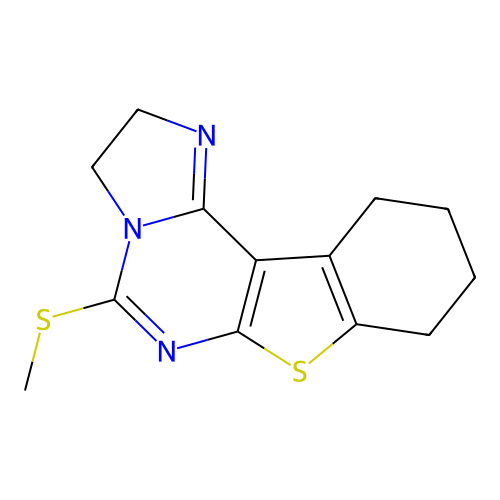 5-(methylsulfanyl)-2,3,8,9,10,11-hexahydro[1]benzothieno[3,2-e]imidazo[1,2-c]pyrimidine structure